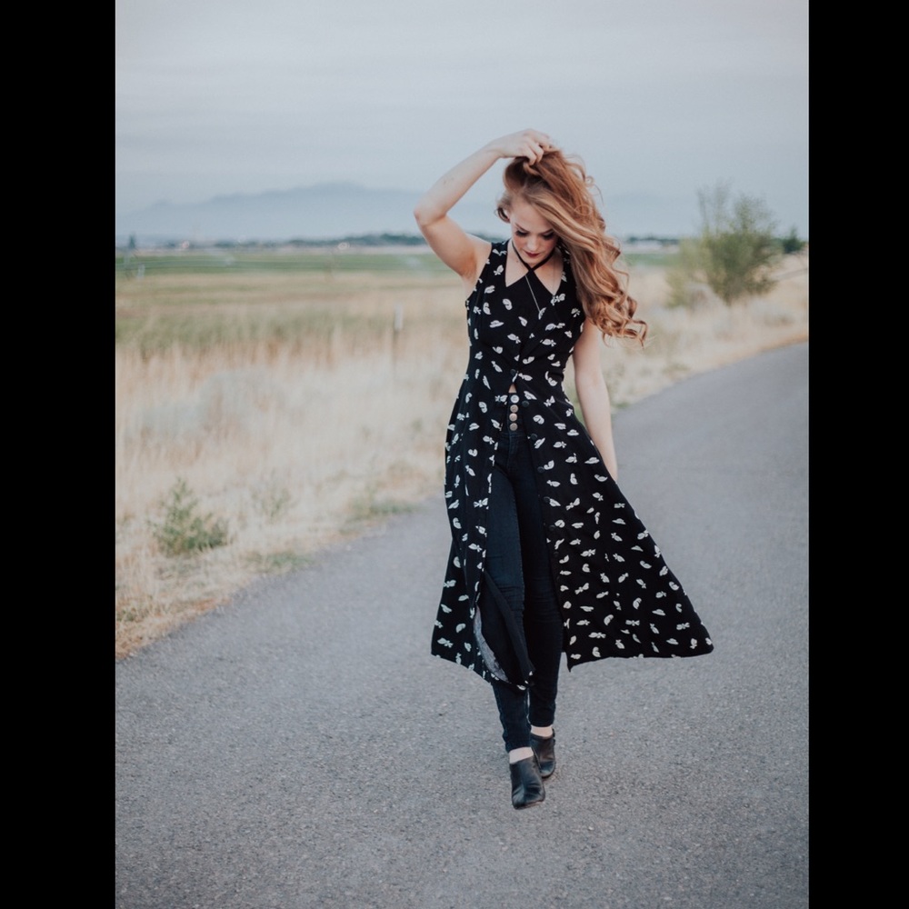 Vintage Sunhat Print Dress